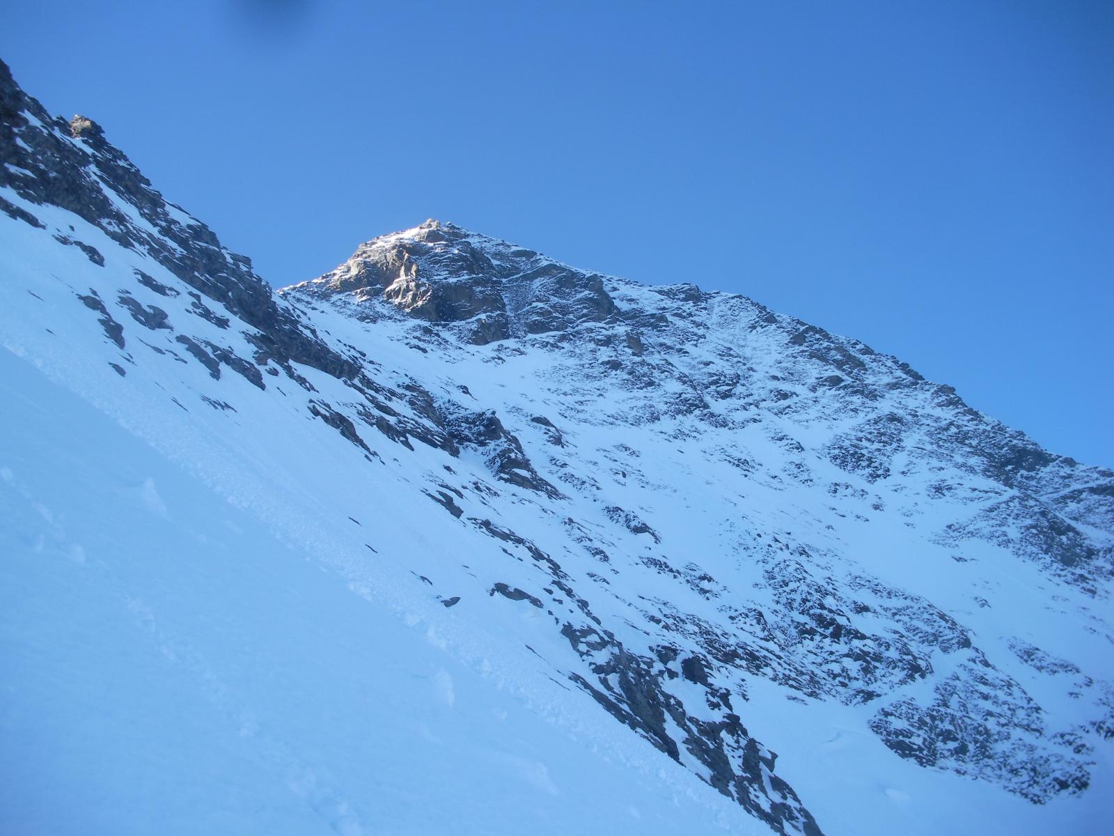 la cresta dal ghiacciao di Mt.Forclaz..