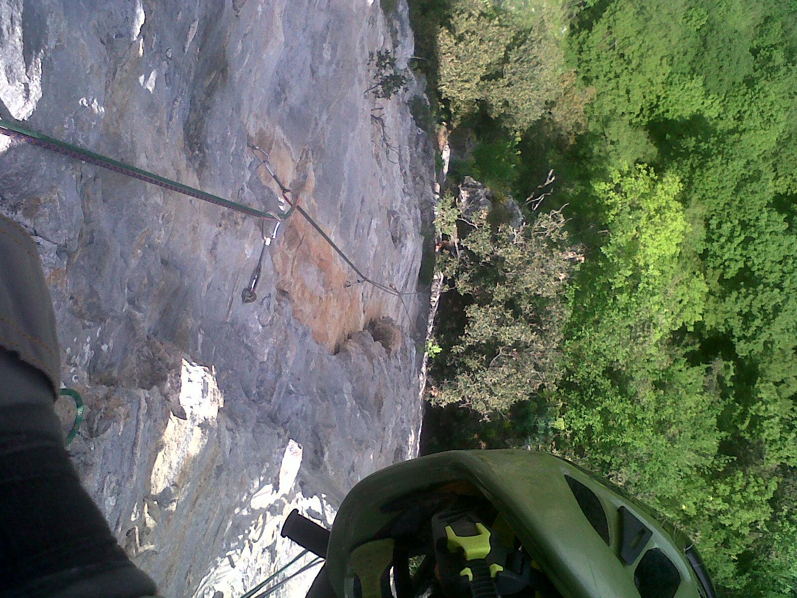 La bella fessura dopo il traverso che oltrepassa 