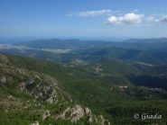 Panorama sulla piana di Albenga e l'aeroporto di Villanova