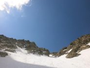 Ovest dopo il conoide verso l'alto