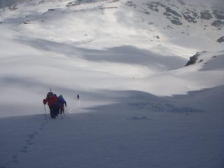 tutti i partecipanti in salita