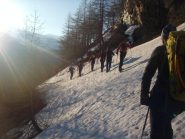 sulla strada/mulattiera al mattino