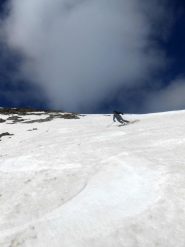 discesa della pala sommitale