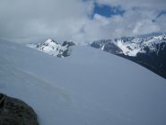 Una cornice poco prima della vetta