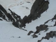 Daniele in salita dopo la goulotte