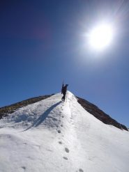 Edoardo quasi in cima
