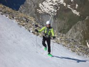 Andrea all'attacco della dorsale finale