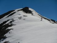 In prossimitàà della vetta