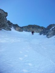 tratto ripido nel canalino