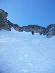tratto ripido nel canalino