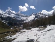 a dx della becca la becca trecare  coperta di neve