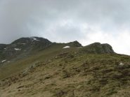 la cresta finale di salita