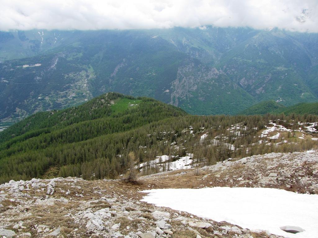 dalla vetta sguardo alle baite souillet