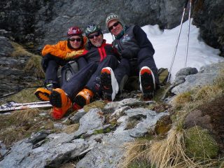 autoscatto in una balma naturale