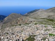 La cresta percorsa per arrivare allo Strifomadi