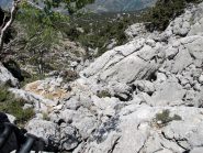 La zona di grandi massi