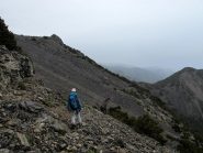 I lunghi traversi sopra il colle a nord del Kokkinavari