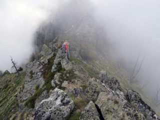 qualche passaggio esposto in cresta