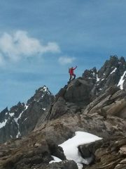 gino sulla cima alpinistica