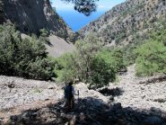 La parte bassa della gola