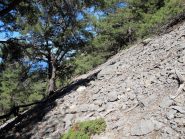 Verso la cresta di separazione con la Gola di Elighia