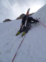 entriamo nel canalino nevoso