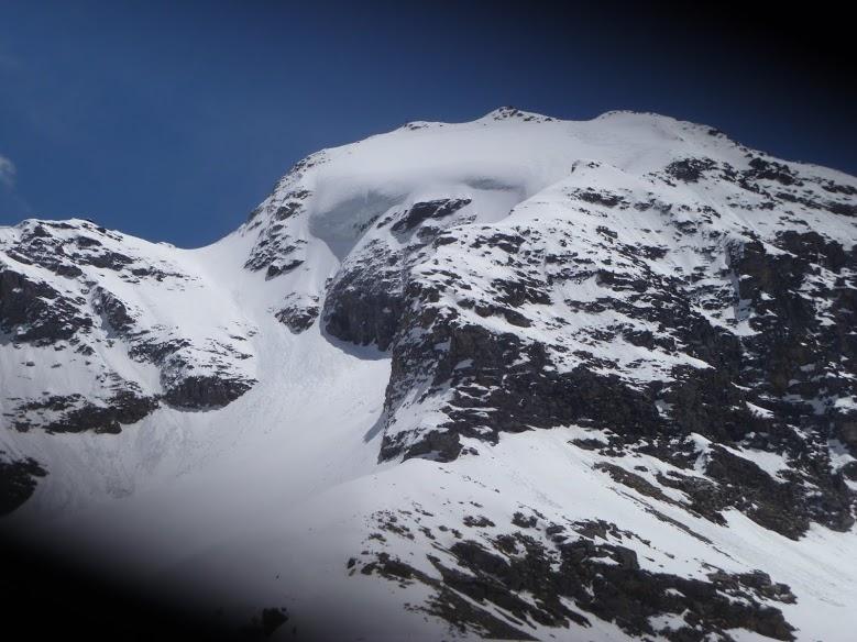la parete ieri a sinistra la salita a destra la discesa