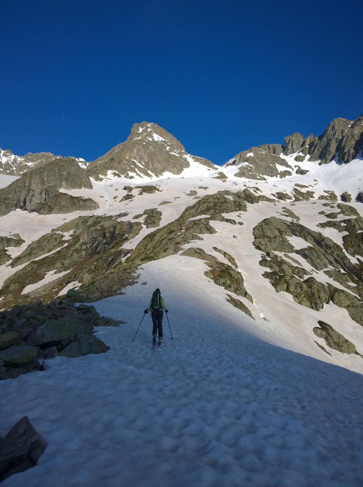 salendo verso il colle Brocan