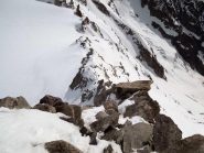 cresta salita da sopra la placca