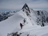 alla sella tra l'Aig de Polset qui' di fronte..oltre il M. de Gebroulaz..