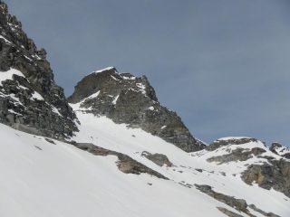 da dove c'era il seracco si può rientrare sul vallone del carro basso