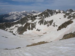 discesa sul lago Mercantour