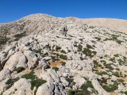 La dorsale rocciosa che porta ai Kendakia