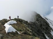 un tratto di cresta verso la Bersella