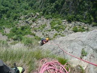 Tratto verticale alla fine dell'ottavo tiro