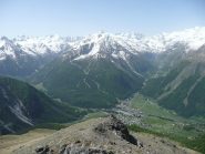 Valleile e Valnontey dalla Tsaplana, primo rilievo lungo la salita