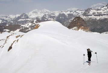 e l'arrivo visto dalla cima