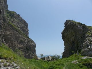 forcella dell'Incisa da Ovest