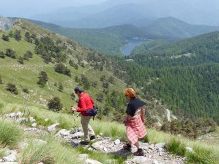dalla strada del Monte Grai il sentiero che verso S-E scende sulla Melosa
