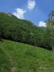 Vista sul Carmo dal sentiero di discesa