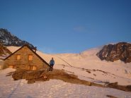 Bordierhutte al tramonto
