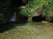 Laghetto con cascatelle prima di Cerisola
