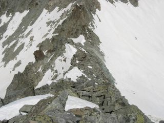 La cresta vista dall'alto