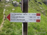 Cartello alla dorsale del Galero