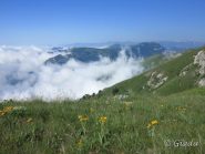 Sotto di me un mare di nuvole