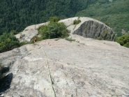 Uscita dal muretto del decimo tiro, poi tutta placca