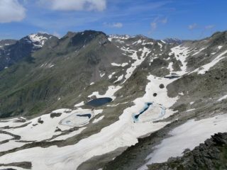 I 4 laghi Lausfer, la Collalunga dalla cima Sespoul