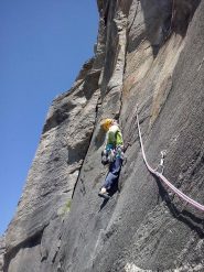 Alessandra Gianatti sul 5° tiro (6c)