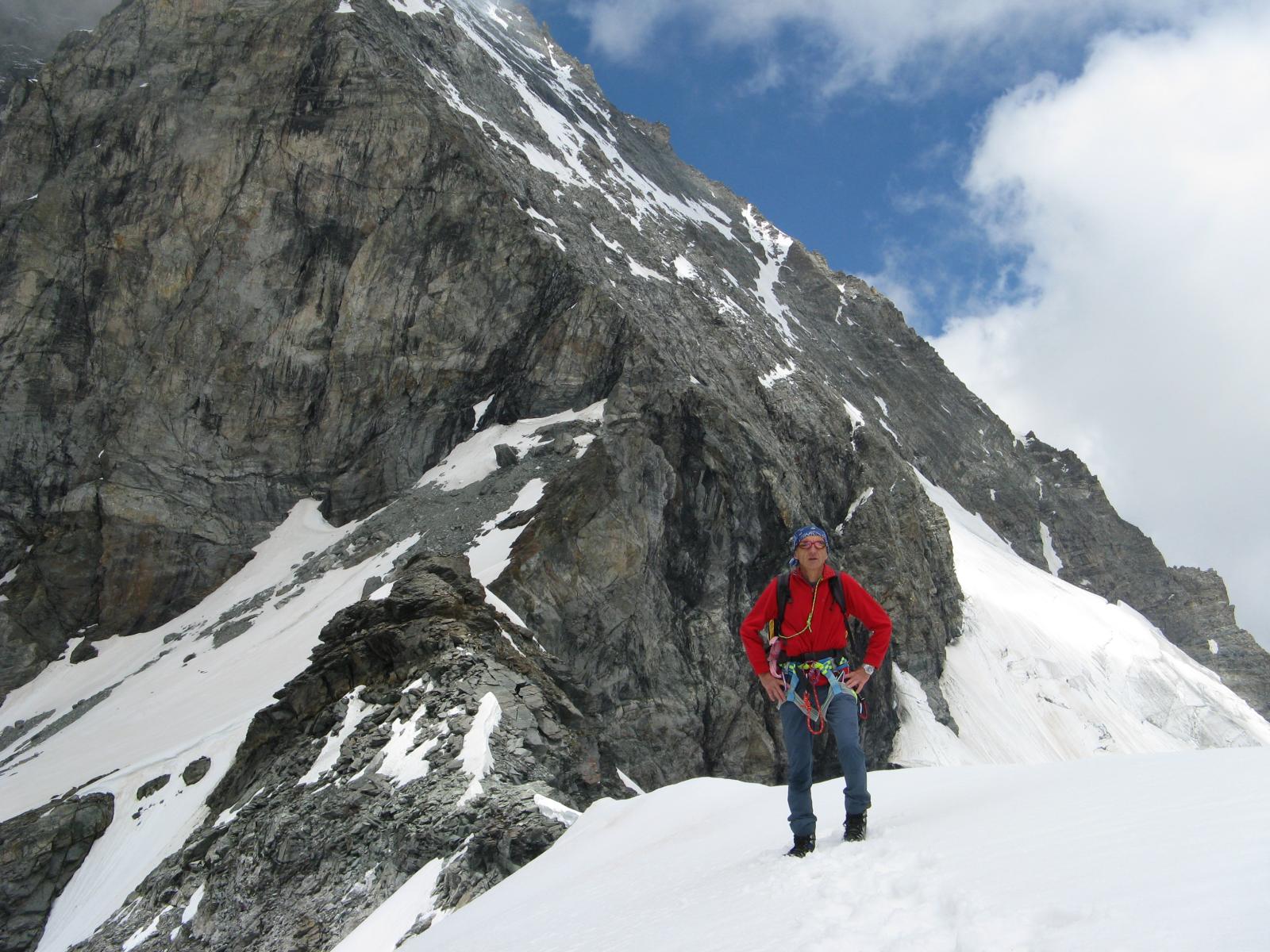 Al colle con dietro la est del Cervino