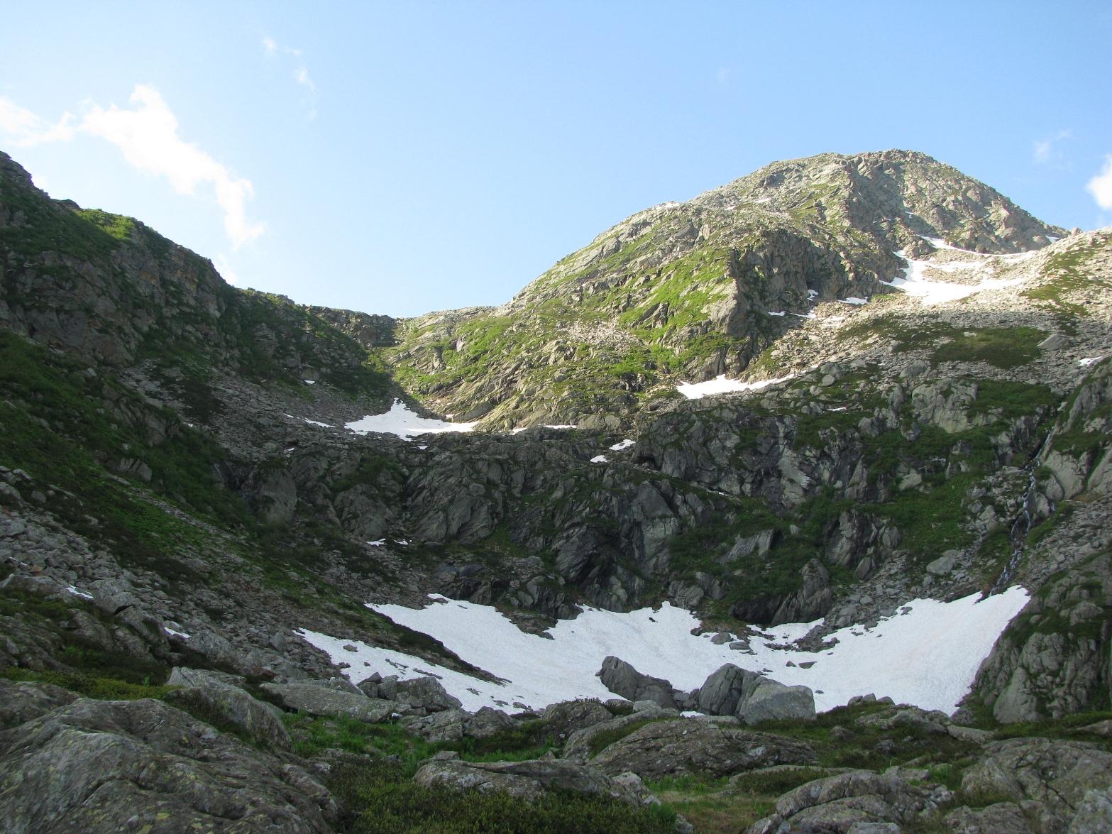 Canale di salita al Bocchetto del Pas del Fej